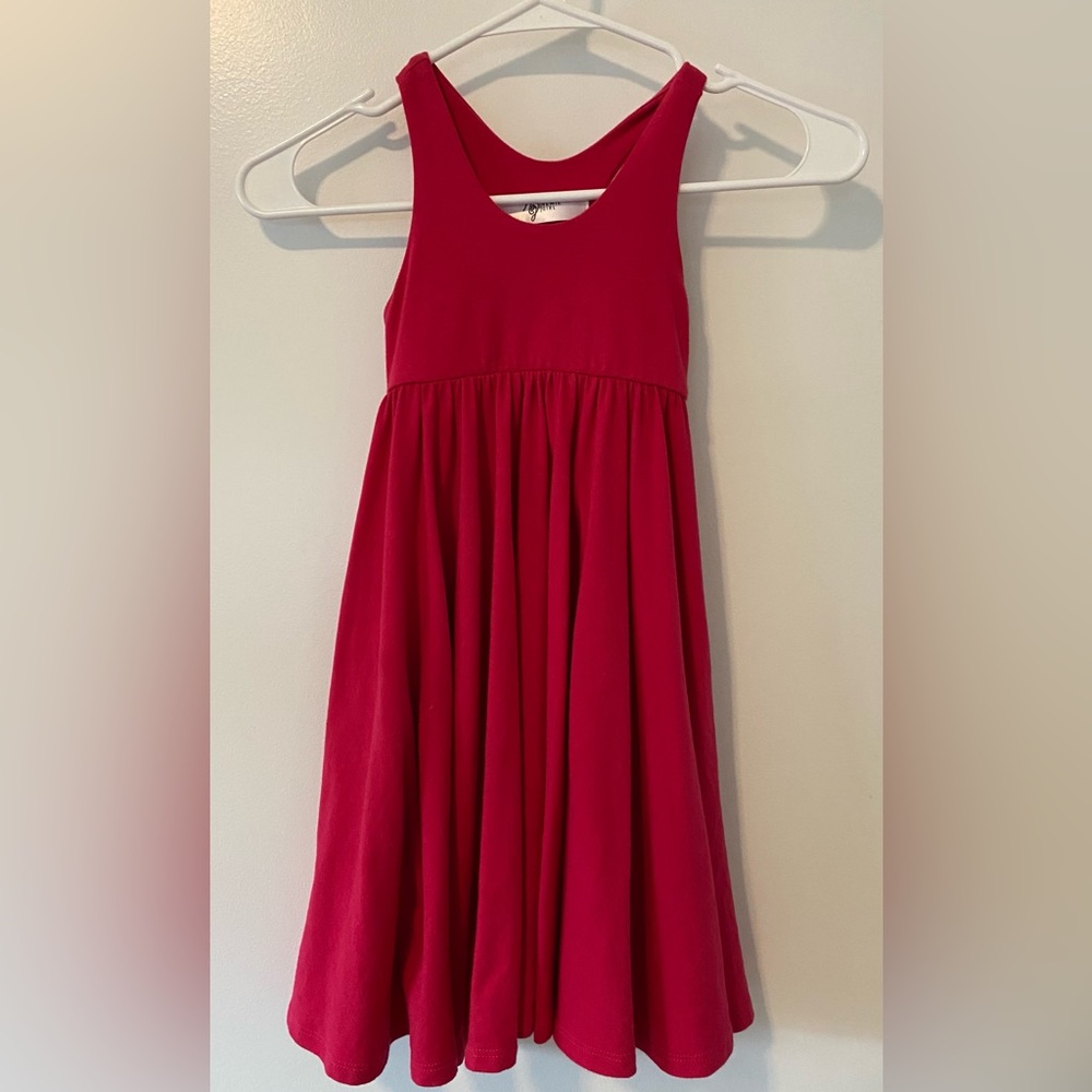 Remie Girl Tank Twirl Dress Strawberry Girls Size 5